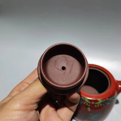 Chinese Yixing Zisha Clay Teapot Colored Well Fen tea Pot set Gu Jingzhou 160ml