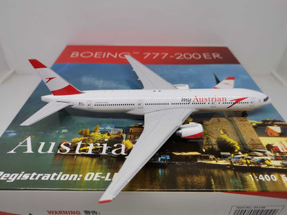 1:400 Phoenix Austrian BOEING B777-200ER Airplane Diecast Aircraft Plane Model