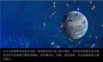 22CM China Beidou Navigation Satellite System BDS Diecast Aerospace Model