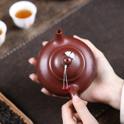 Yixing Zisha Teapot Rong Tian Style Handcrafted by Artisan with Original Ore Pot