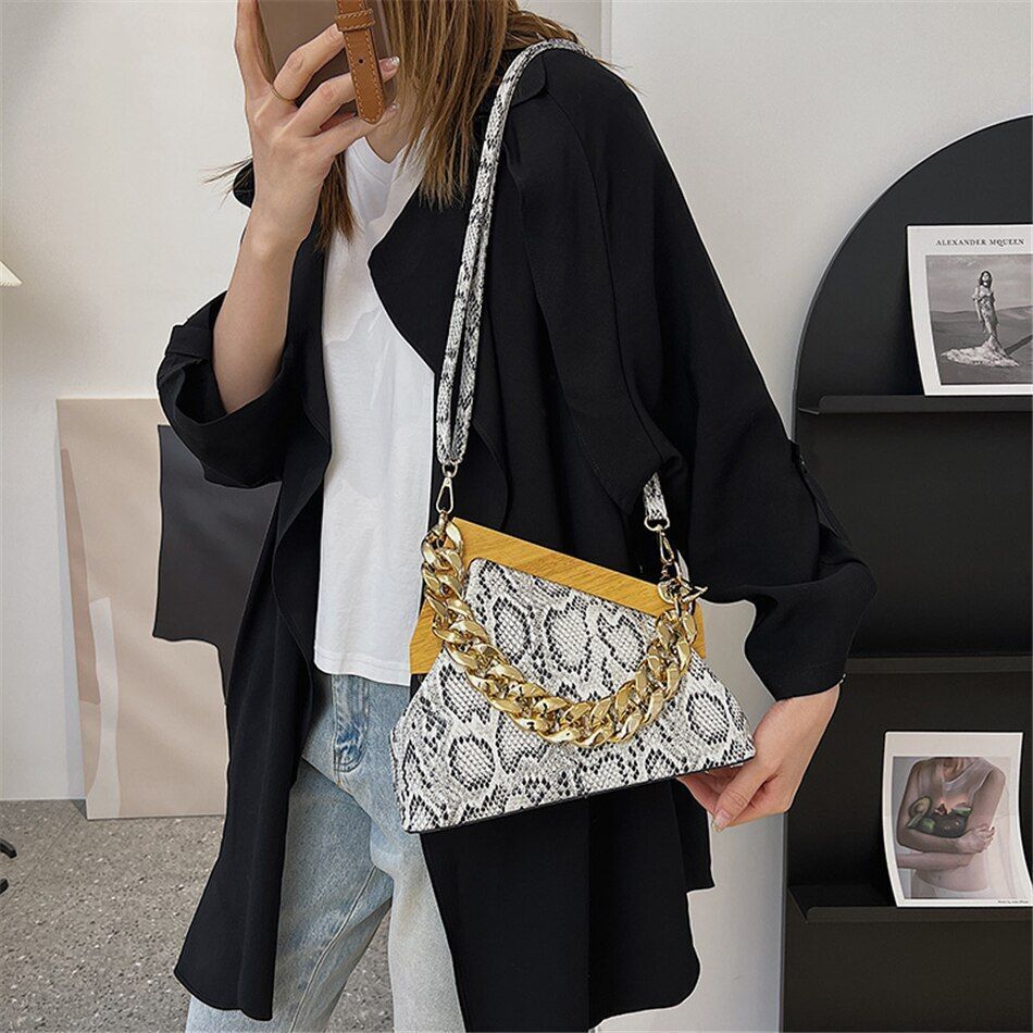 Vintage Evening Party Clutch Synthetic Leather Shoulder Crossbody Bags Handbags