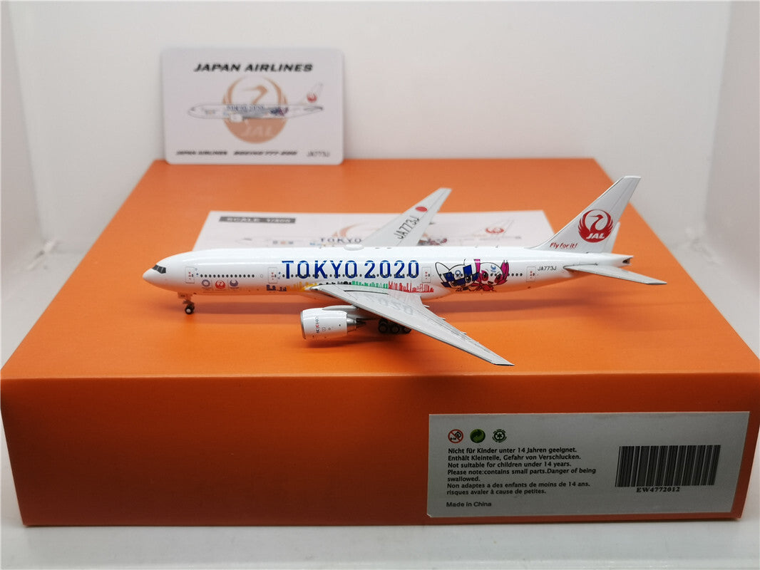 1:400 JC Wings JAL B777-200ER Passenger Airplane Diecast Aircraft Model