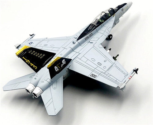 FLOZ US F/A-18F Super Hornet VFA-103 Jolly Rogers 1/100 Plane Pre-builded Model
