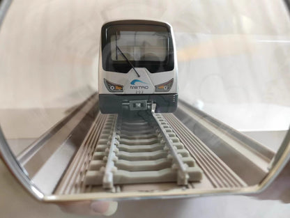 1:68 43CM Chengdu Metro Line 2 Passenger Car Trains Vehicle Diecast Model
