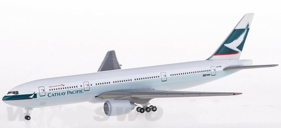 1:500 Hogan CATHAY PACIFIC BOEING 777-200 Passenger Airplane Diecast Plane Model