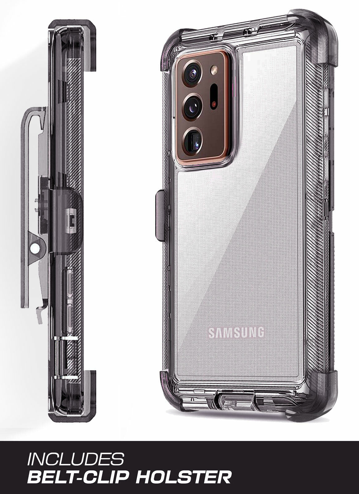 Clear Case For Samsung Galaxy Note20 Ultra 5G Clip Rubber Cover / Accessories
