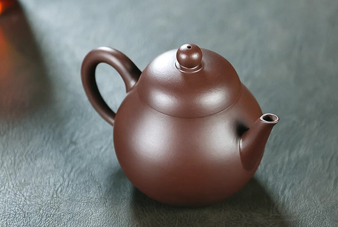 220cc chinese Yixing Handmade Zisha Purple clay Teapot GaoPear Hu Tea Pot