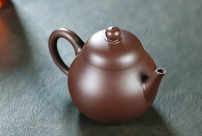 220cc chinese Yixing Handmade Zisha Purple clay Teapot GaoPear Hu Tea Pot