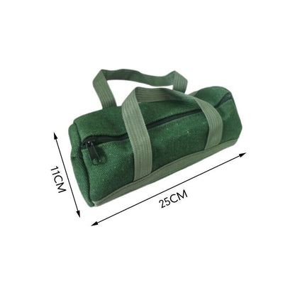Durable Thick Green Canvas Pouch Tool Bags Storage Organizer Instrument Case
