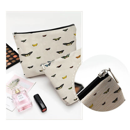 Cats Footprints Cosmetic Bag Cases Makeup Organizer Bag Traveling Polyester 1 PC