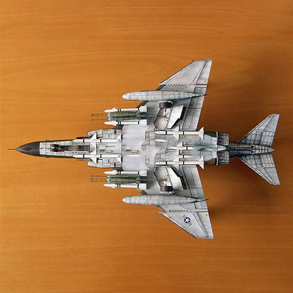 1:33 US F-4B Fighter Paper Model Military Puzzle Paper Plane Model Unassembled