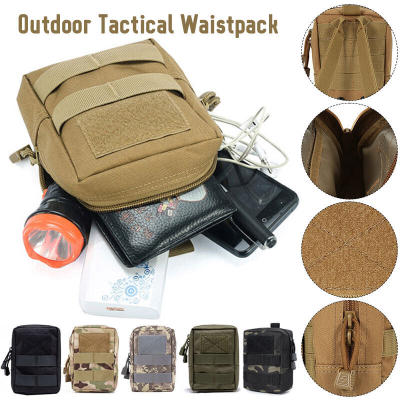 600D Commuter Bag Molle Accessory Bag EDC Tool Wallet Phone Waist Pack Outdoor