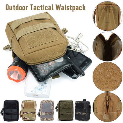 600D Commuter Bag Molle Accessory Bag EDC Tool Wallet Phone Waist Pack Outdoor