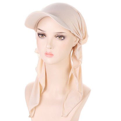 Ladies Women Hair Loss Scarf Cancer Chemo Cap Muslim Turban Hat Baseball Cap