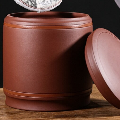 Original Ore Real Yixing Zisha Purple Clay Tea Canister Sealed Lid Storage Jar