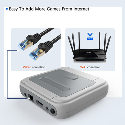 Super Game Console X Pro Retro Video Games WiFi 4k HD TV 2 Controllers family