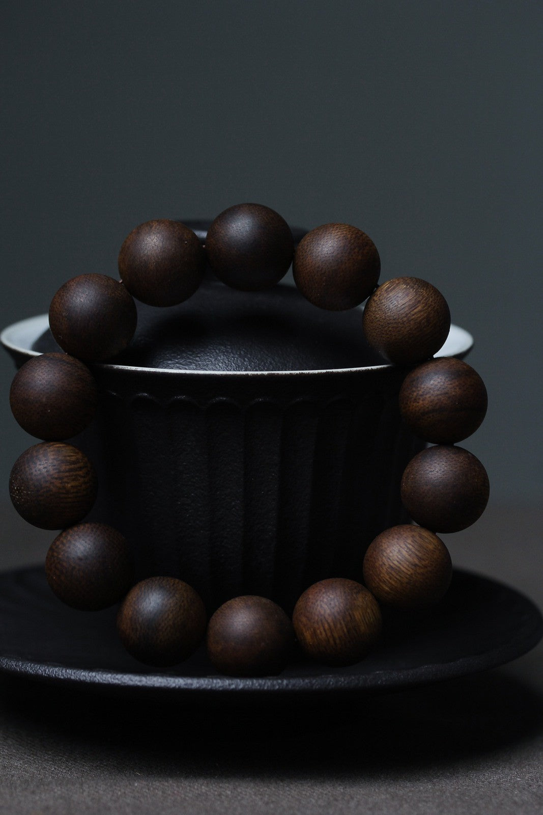 16mm Chinese Natural Eaglewood Handmade Exquisite Bracelets 30623