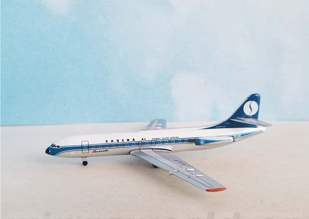 1:400 AeroClassics Sabena Sud Aviation SE 210 OO-SRF Airplane Diecast Model