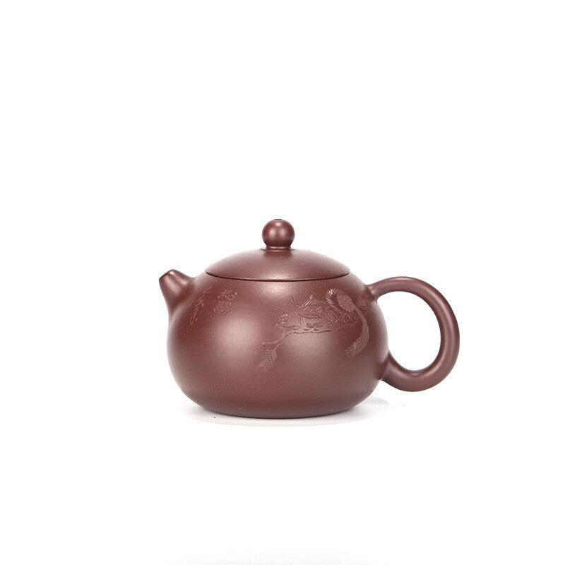 China Yixing Zisha Pottery Purple Zhu Clay Handmade 150cc Branch Teapot