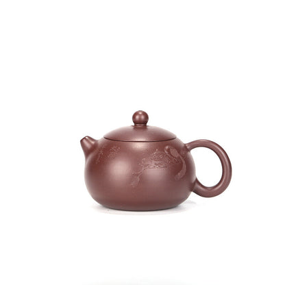 China Yixing Zisha Pottery Purple Zhu Clay Handmade 150cc Branch Teapot