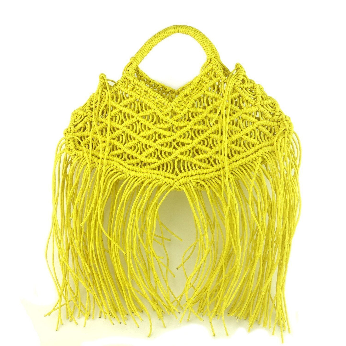 Large Hollow Rope Woven Handbags Summer Beach Shoulder Bag Casual Purse 31*16 CM