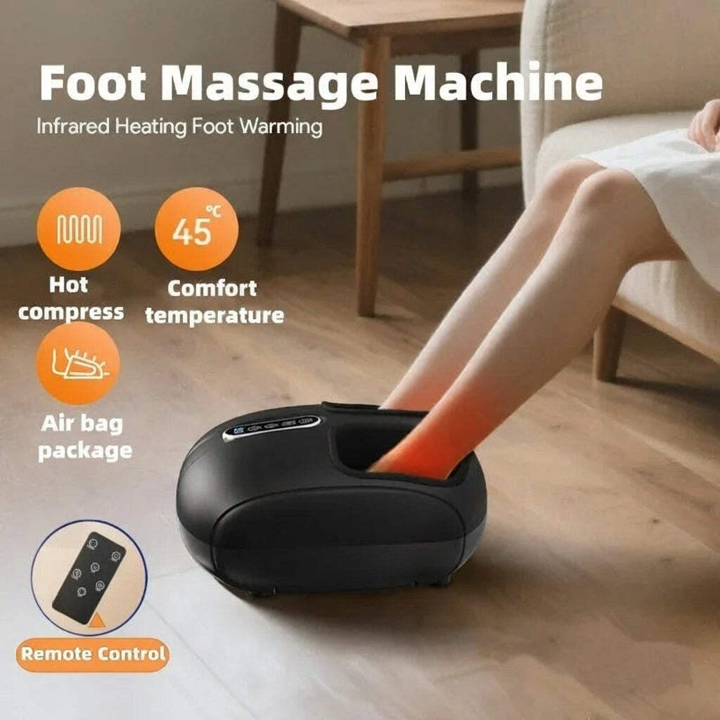 Foot Massage Machine – Heated Airbag Kneading Massager