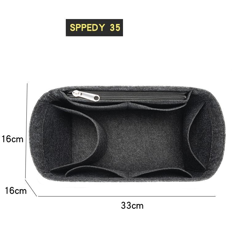 Felt Insert Bag Organizer Handbag Liner Pouch Cosmetics Makeup Bag 18*3*23CM 1PC