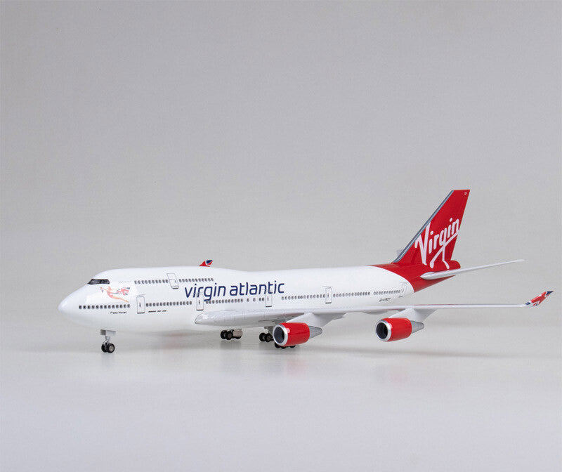 1:150 Airplane Model Virgin Atlantic Plane Model Aircraft Toy W/LED Collection