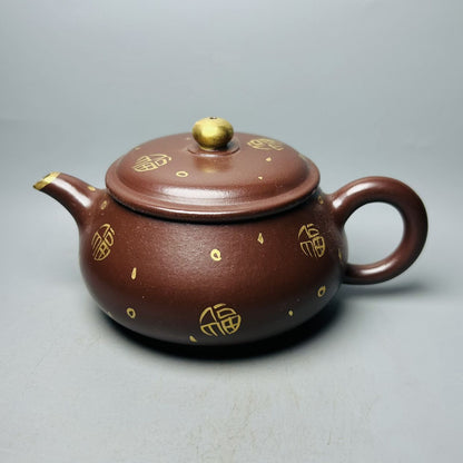 Vintage Chinese Yixing Purple Clay Teapot Zisha Ceremony Fashion Gift Teaware