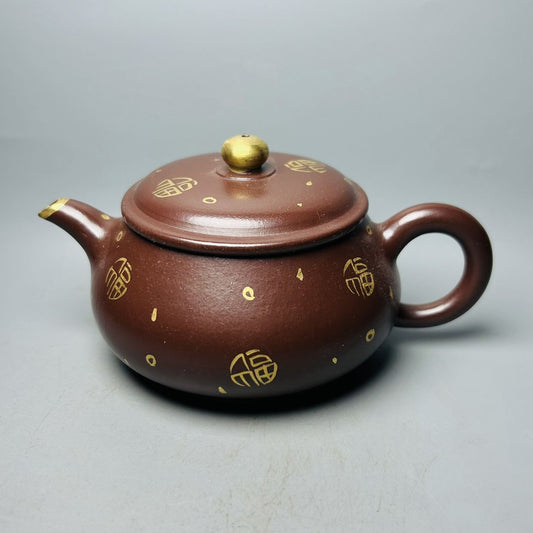Vintage Chinese Yixing Purple Clay Teapot Zisha Ceremony Fashion Gift Teaware