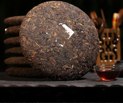 Yunnan Wishful Pu-erh Tea Cake Organic Class Cooked Puer Tea Healthy Drink 357g