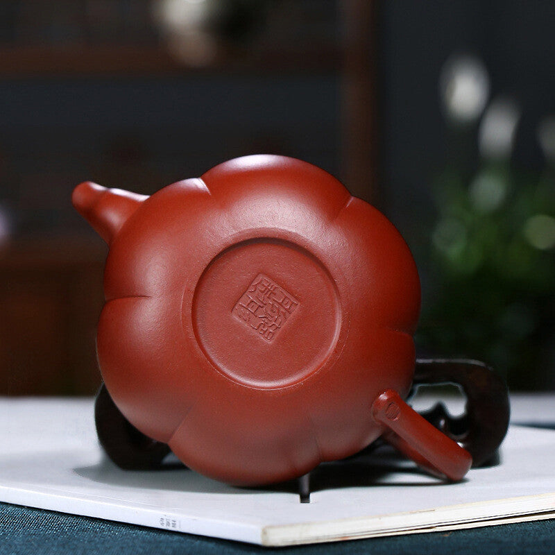 Sold At A Loss Real Yixing Zisha Dahongpao Clay Tea Pot Pumpkin Design Handmade