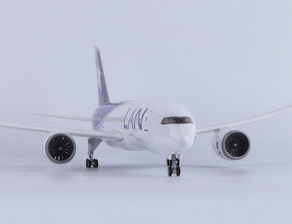 1:130 43CM LAN BOEING 787 Passenger Airplane Landing Gear Resin Aircraft Model