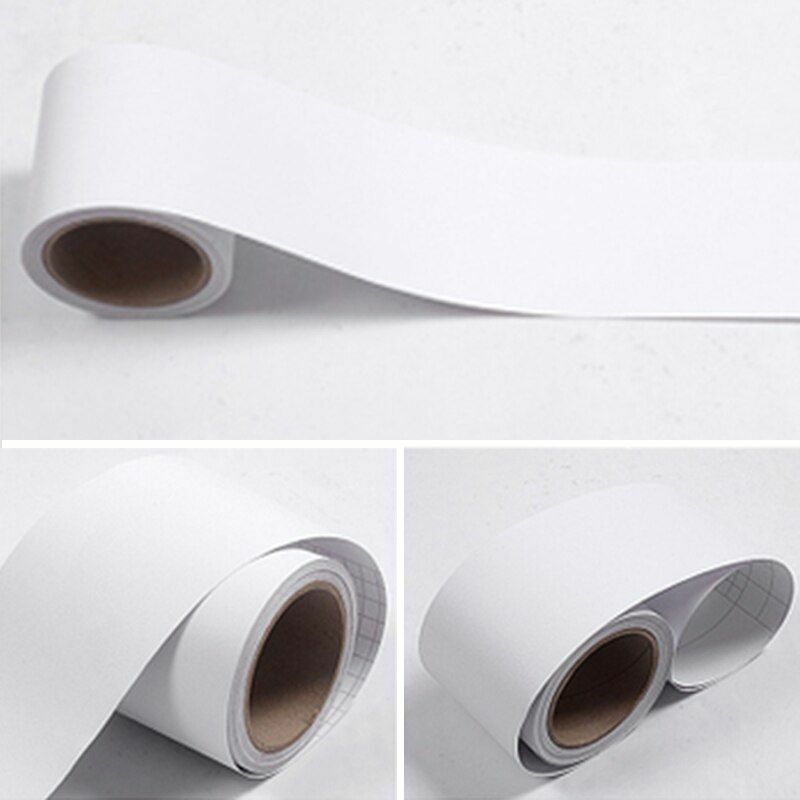 Wall Stickers Black/White Waterproof Waist Line Self Adhesive Border Roll Homes
