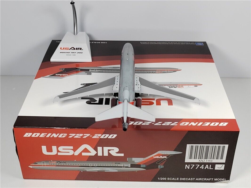 1:200 JC Wings US AIRBOEING 727-200 Passenger Airplane Diecast Aircraft Model