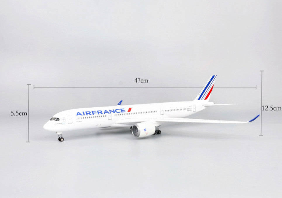 1:140 47CM AIR FRANCE AIRBUS A350 Passenger Airplane Landing Gear Resin Model