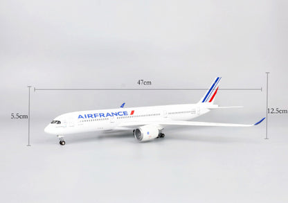 1:140 47CM AIR FRANCE AIRBUS A350 Passenger Airplane Landing Gear Resin Model