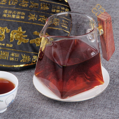 357g Ripe Pu'er 2019 Menghai Golden Bud Grade Ancient Tree Tea Yunnan