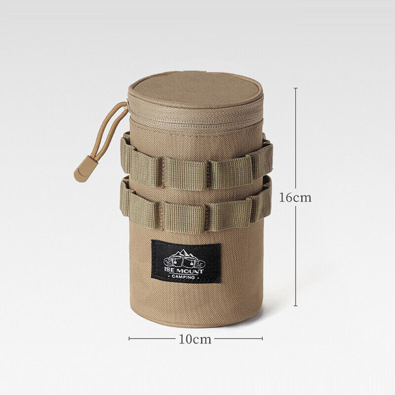 Outdoor Tactical Camping Tea Beer Cup Storage Bag Water Bottle Holder Hangable