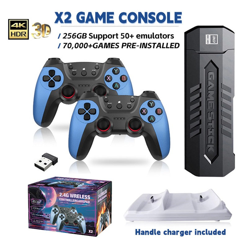 64 128 256GB Retro Games Video Game Console TV Stick 4K HDMI Wireless Controller