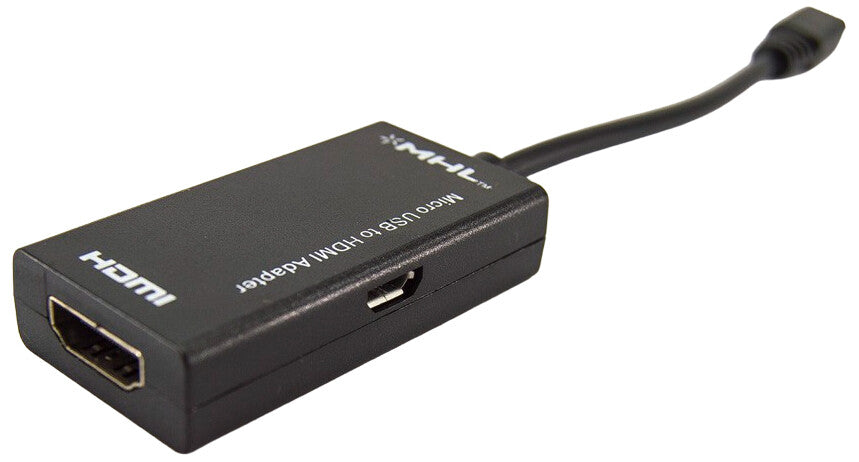 MHL 5-Pin MicroUSB to HDMI Adapter Cable 1080p Video Audio Output