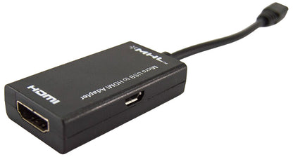MHL 5-Pin MicroUSB to HDMI Adapter Cable 1080p Video Audio Output