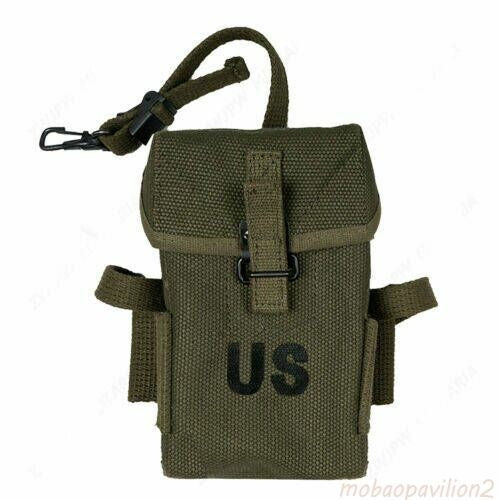 Vietnam War Bag US Army M1956 Pocket Metal Clasp Ammo Pouch Collection