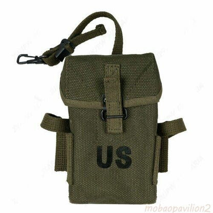 Vietnam War Bag US Army M1956 Pocket Metal Clasp Ammo Pouch Collection
