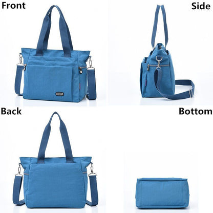 Fall Large Capacity Travel Shoulder Bag Canvas Casual Tote Purse Handbag Nylon