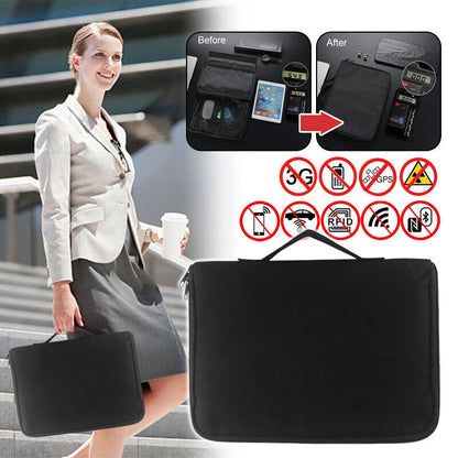 Faraday Computer Phone Blocker Bag RFID RF Signal Blocker Shielding Handbag