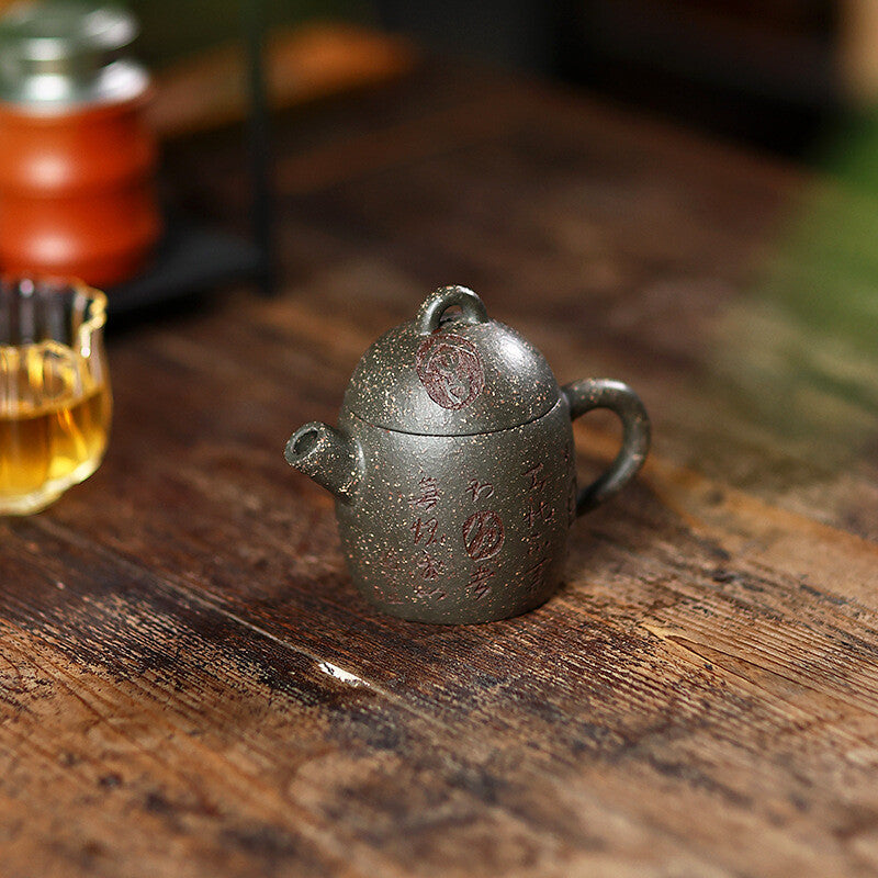 Traditional Craft True Yixing Zisha Purple Clay Tea Pot Marked 7 Infuser Holes
