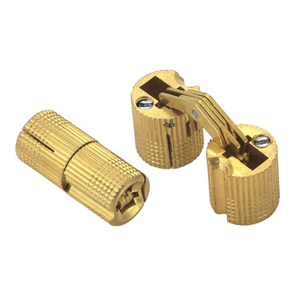 4Pcs Copper Hidden Barrel Hinge Invisible Hinge 10mm 12mm For Concealed Worktop;