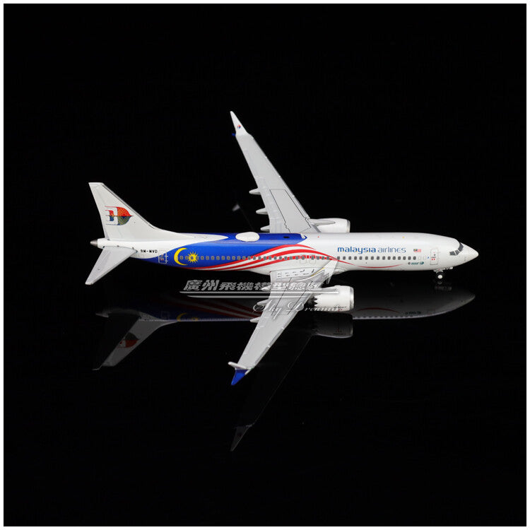 1:400 JC Wings Malaysia Airlines BOEING 737 MAX 8 Airplane Diecast Plane Model