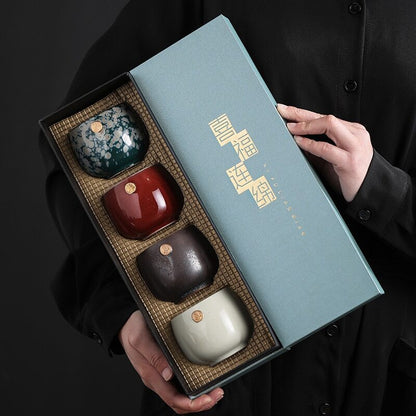 Japanese Kiln Baked Tea Cup Ceramic Kung Fu Tea Set Cup Master Cup Personal